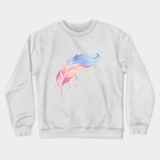 Elegant Powder Feather Crewneck Sweatshirt